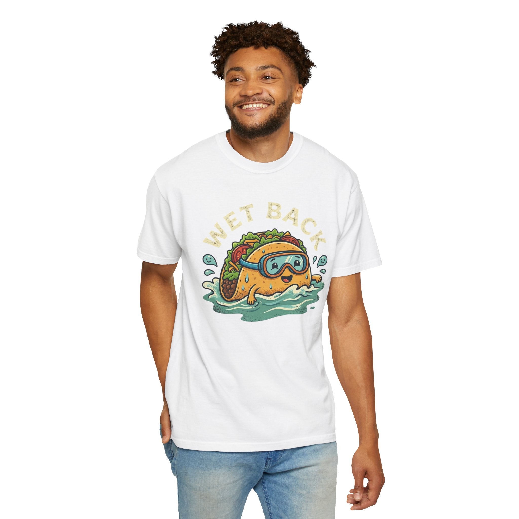T-Shirt — "Wet Back" Swimming Taco Graphic Tee