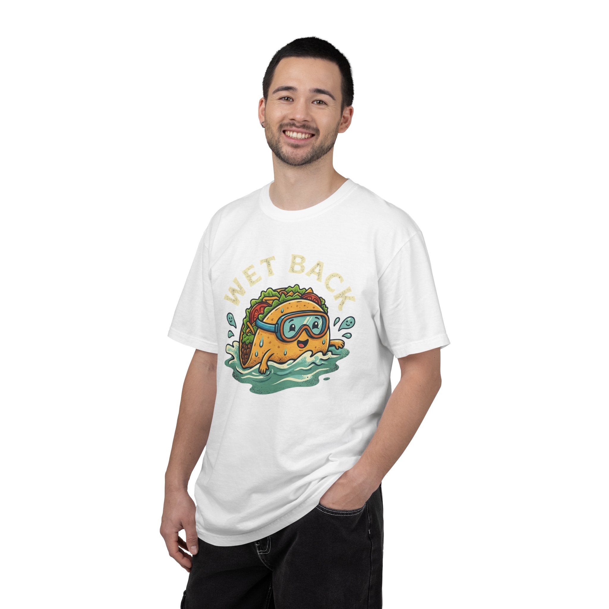 T-Shirt — "Wet Back" Swimming Taco Graphic Tee