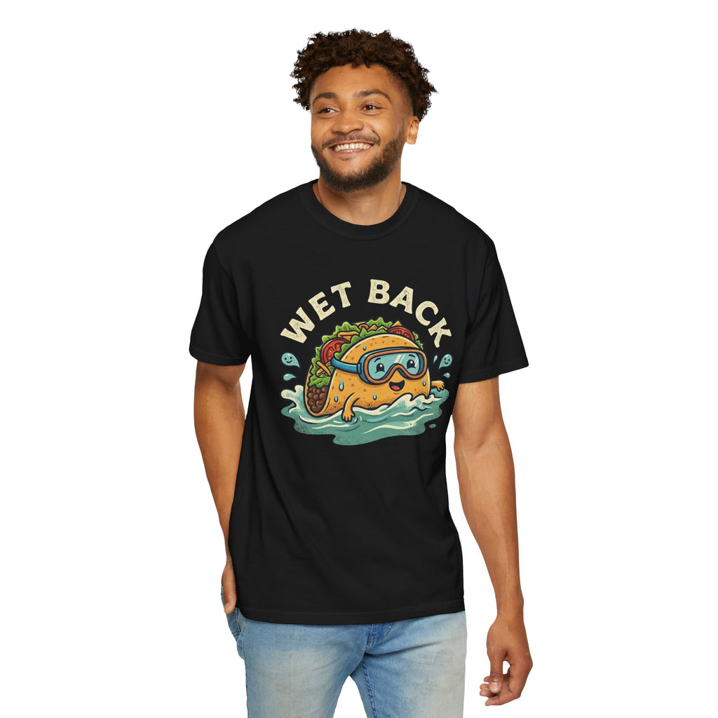 T-Shirt — "Wet Back" Swimming Taco Graphic Tee