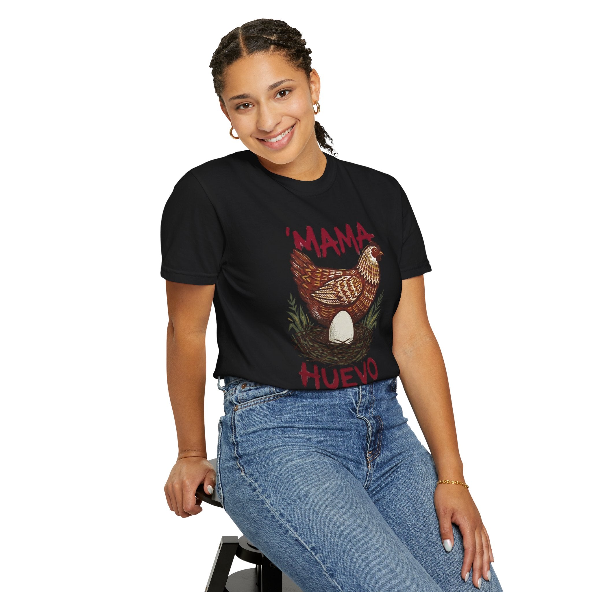 VINTAGE "Mama Huevo" Hen & Egg Graphic Tee