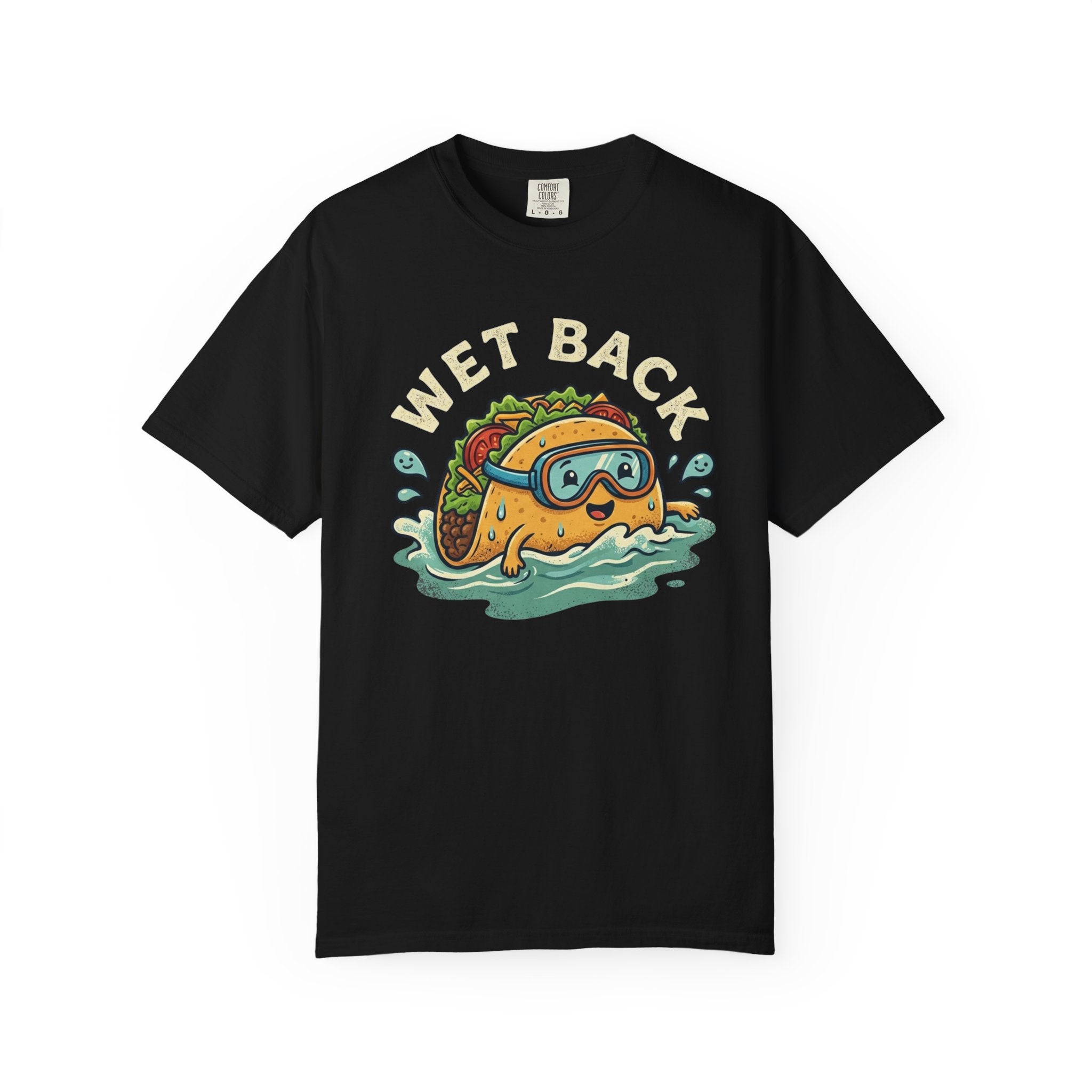 T-Shirt — "Wet Back" Swimming Taco Graphic Tee