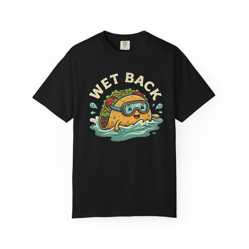 T-Shirt — "Wet Back" Swimming Taco Graphic Tee
