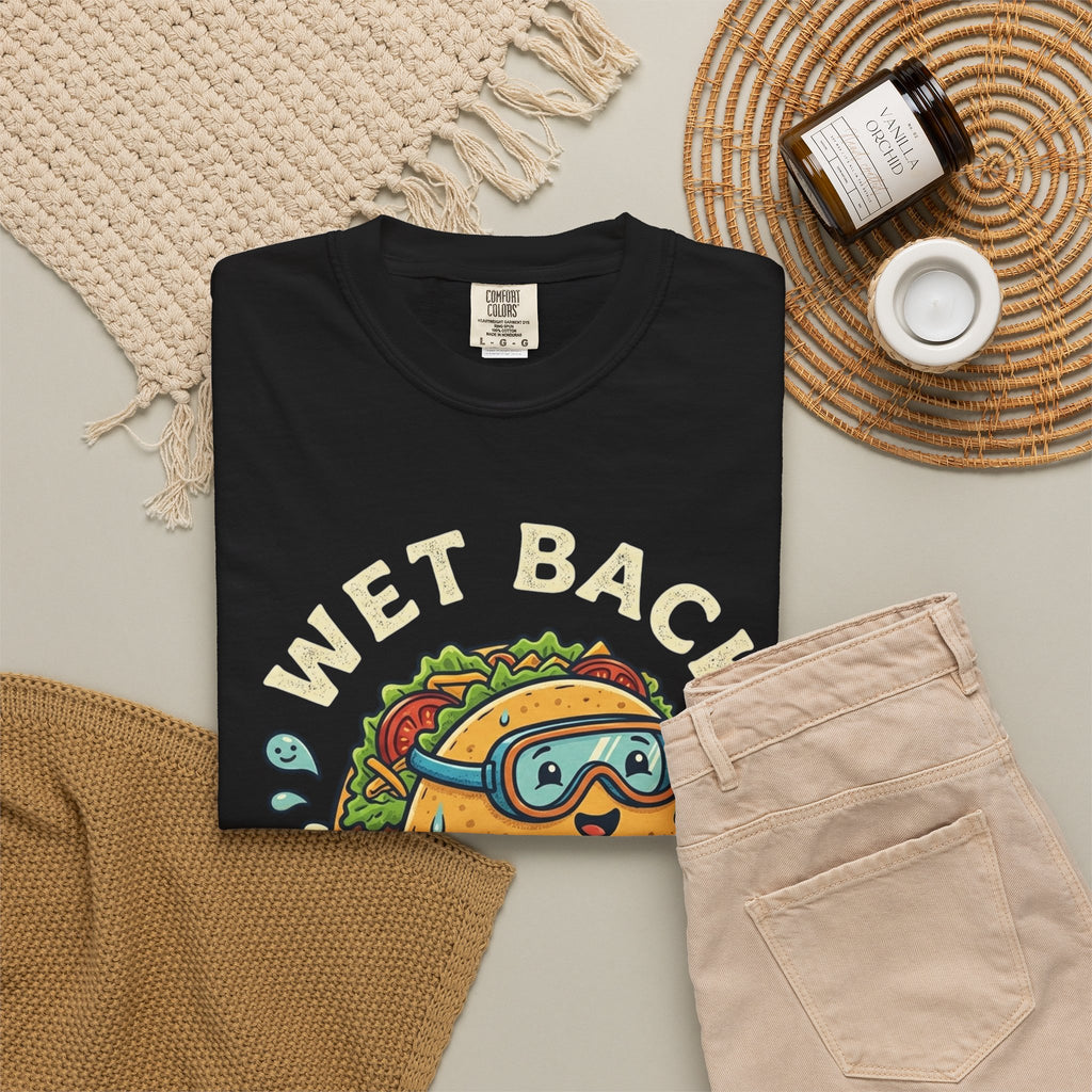 T-Shirt — "Wet Back" Swimming Taco Graphic Tee