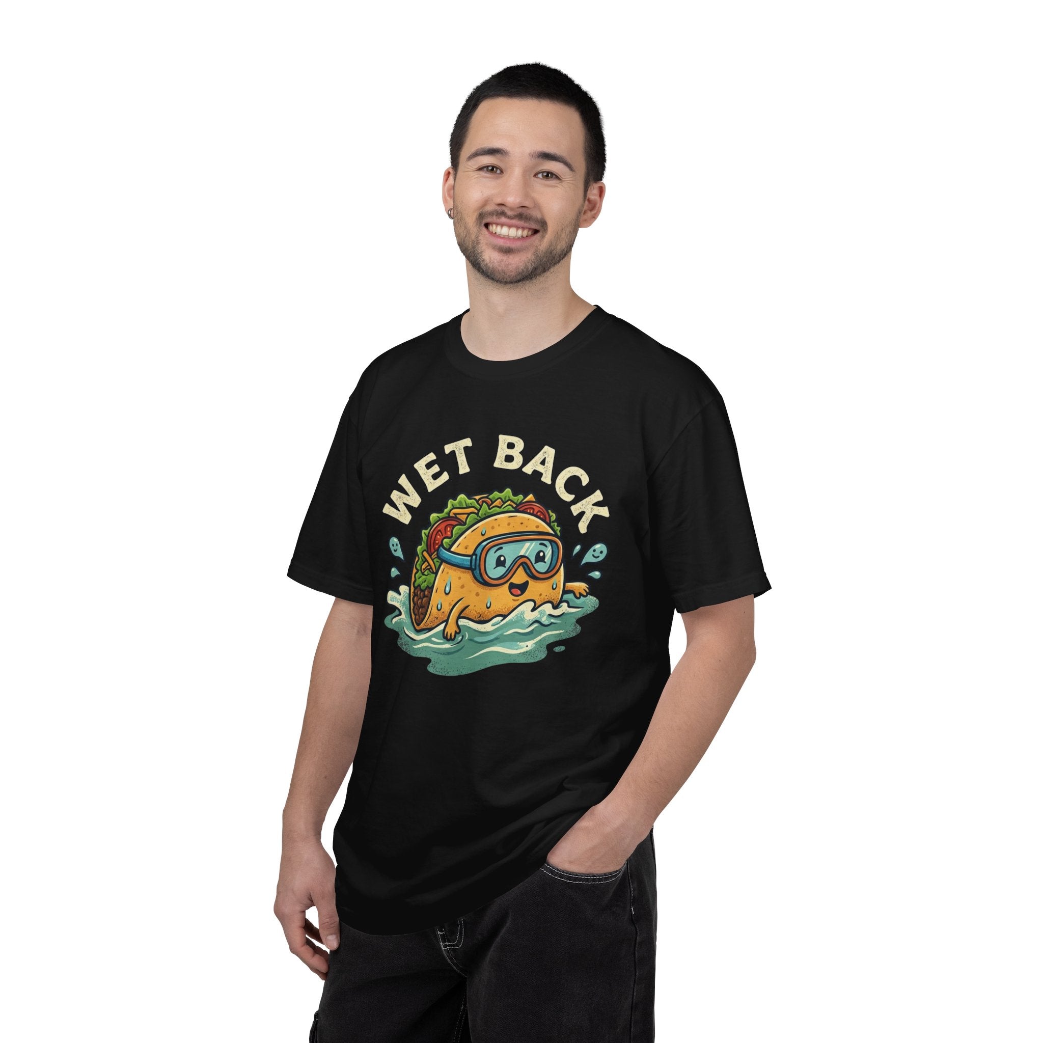 T-Shirt — "Wet Back" Swimming Taco Graphic Tee